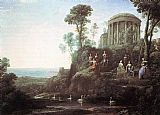 Claude Lorrain Apollo and the Muses on Mount Helion painting